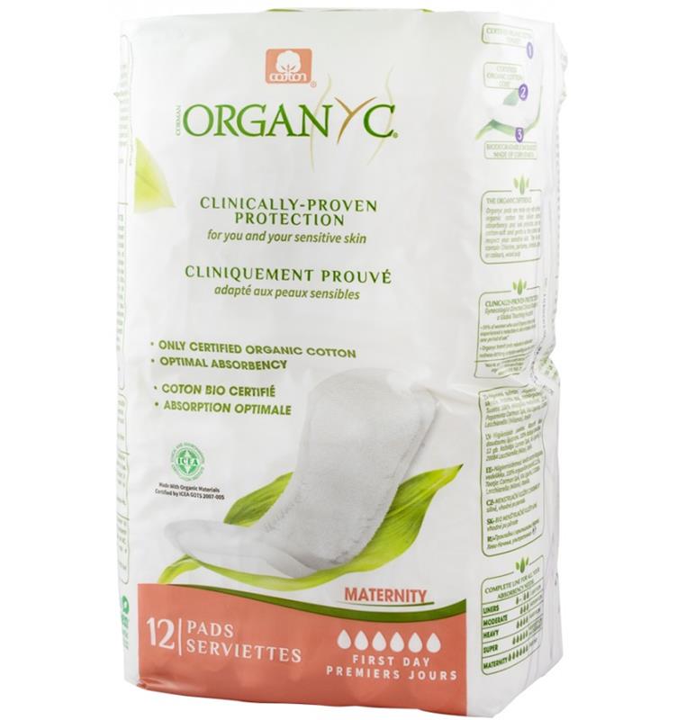 Absorbante Intime Organyc din Bumbac Organic dupa Nastere Pronat 12buc 