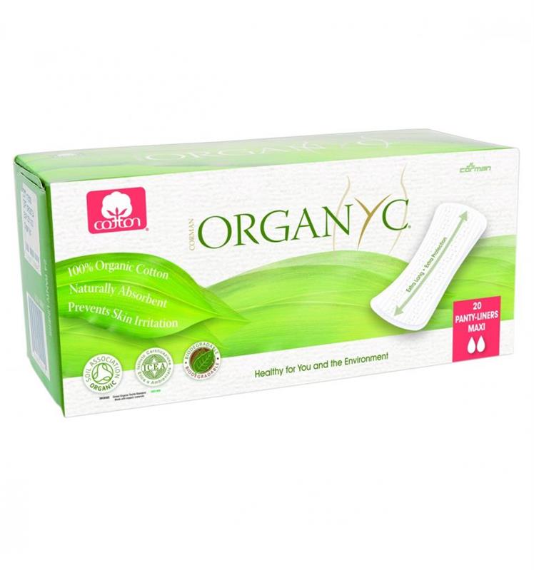 Absorbante Zilnice Organyc Maxi din Bumbac Organic Pronat 20buc
