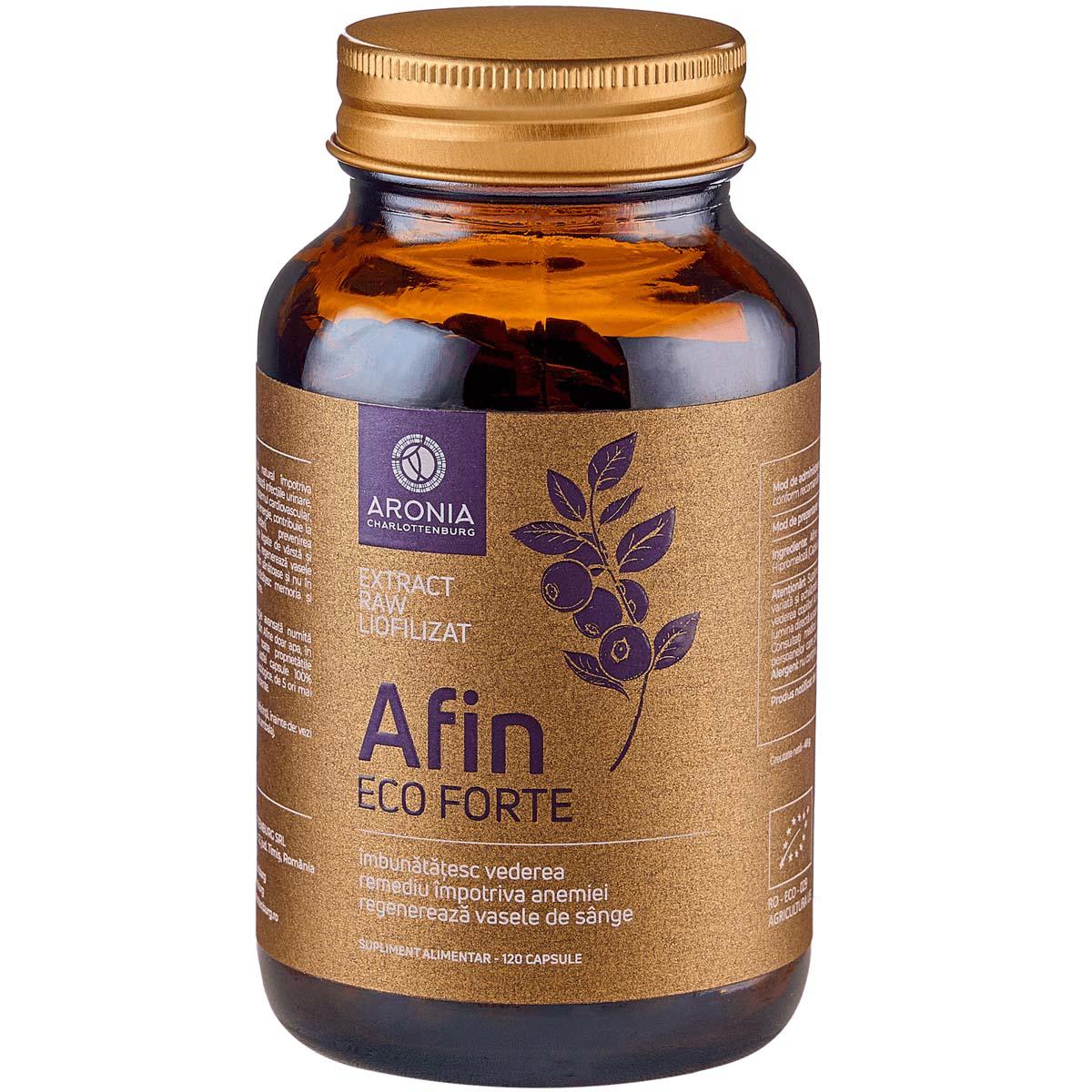 Afin Eco Forte Extract Raw Liofilizat 120 capsule Aronia Charlottenburg