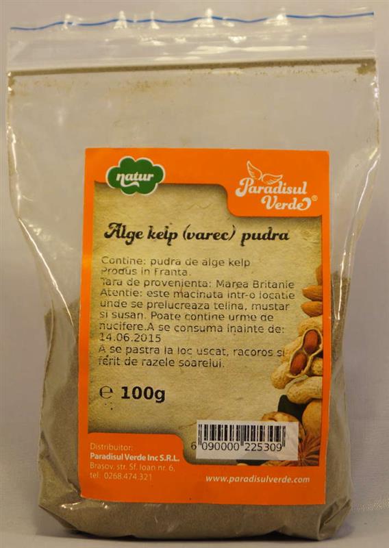 Alge Kelp Pudra Paradisul Verde 100gr