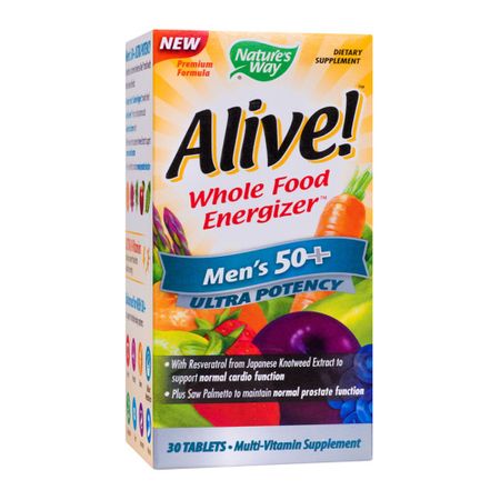 Alive Men's 50+ Ultra 30cps Nature's Way Secom