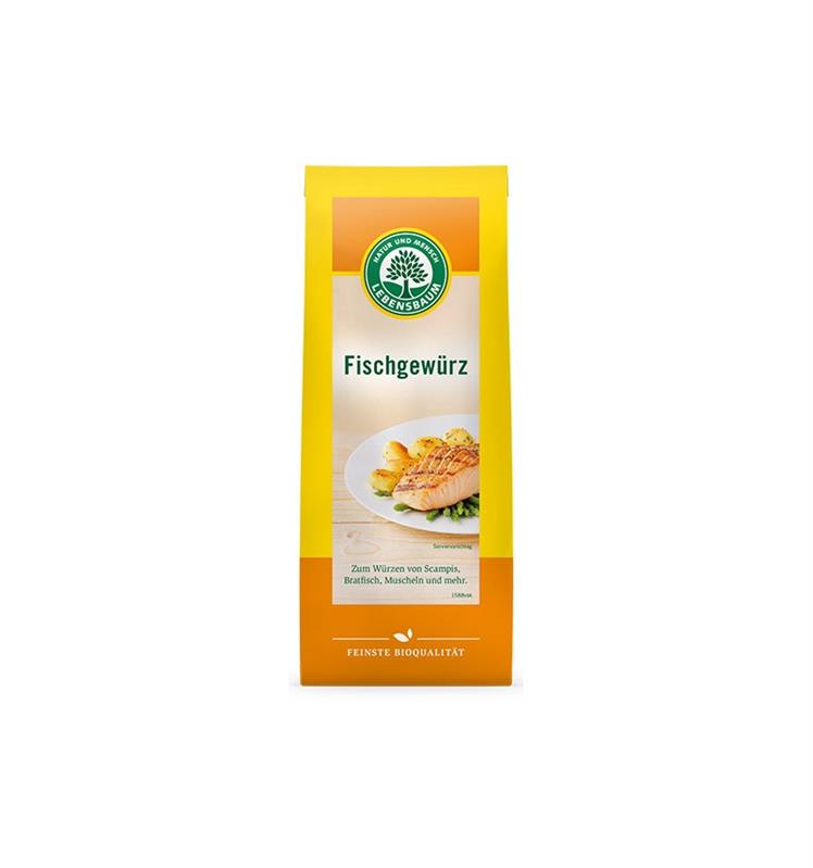 Amestec de Condimente Bio pentru Peste si Fructe de Mare Lebensbaum 60gr