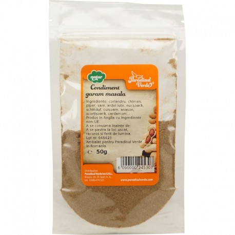 Amestec de Condimente Garam Masala 50 grame Paradisul Verde