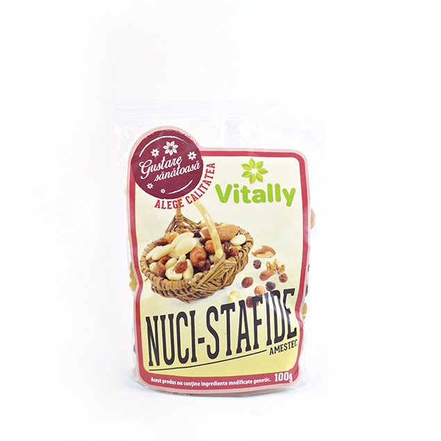 Amestec Nuci si Stafide 100gr Vitally