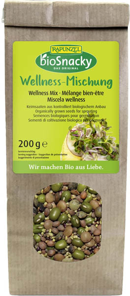 Amestec Wellness de Seminte pentru Germinat Bio 200gr Rapunzel