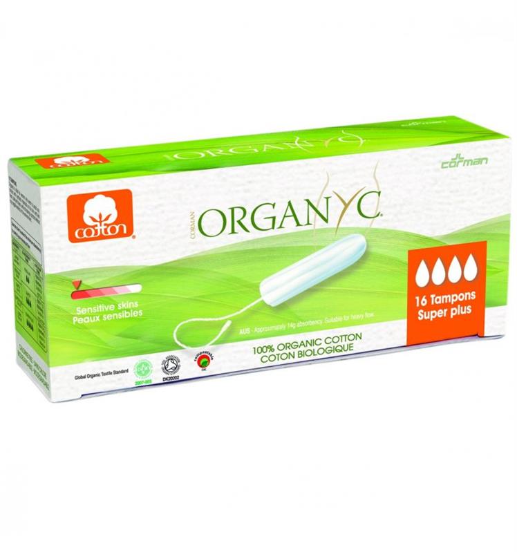 Tampoane Organyc Super Plus din Bumbac Organic Pronat 16buc