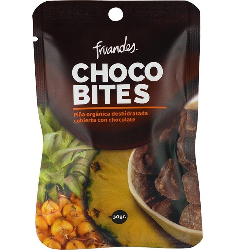 Ananas Deshidratat Invelit in Ciocolata Bio 30 grame Fruandes