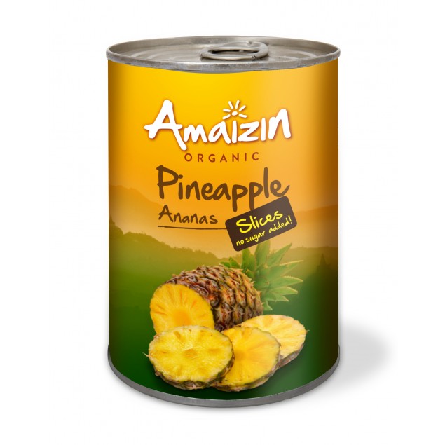 Ananas Felii Fara Zahar Bio Amaizin 400gr