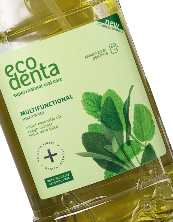 Apa de Gura Multifunctionala cu Salvie si Aloe Vera 250 mililitri Ecodenta