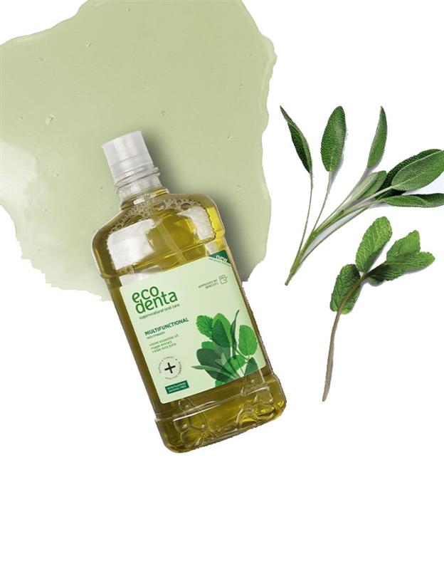 Apa de Gura Multifunctionala cu Salvie si Aloe Vera 250 mililitri Ecodenta