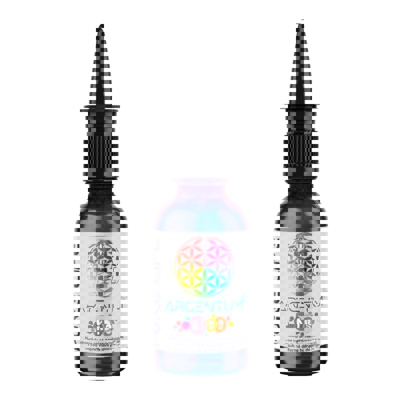 Argint Coloidal ARGENTUM Kids cu Pulverizator Nazal 15ppm 30mililitri Pure Life