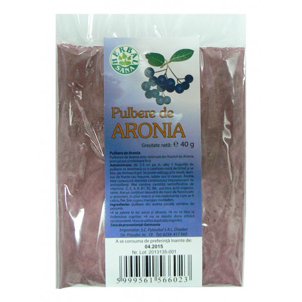 Aronia Pulbere Herbavit 40gr
