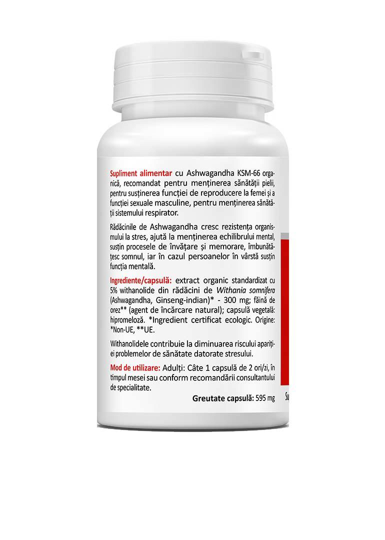 Ashwagandha KSM-66 300 miligrame 30 capsule Zenyth
