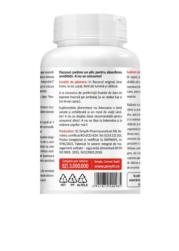 Ashwagandha KSM-66 300mg 60cps Zenyth