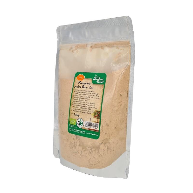 Astragalus Pudra Raw Bio 250 grame Paradisul Verde