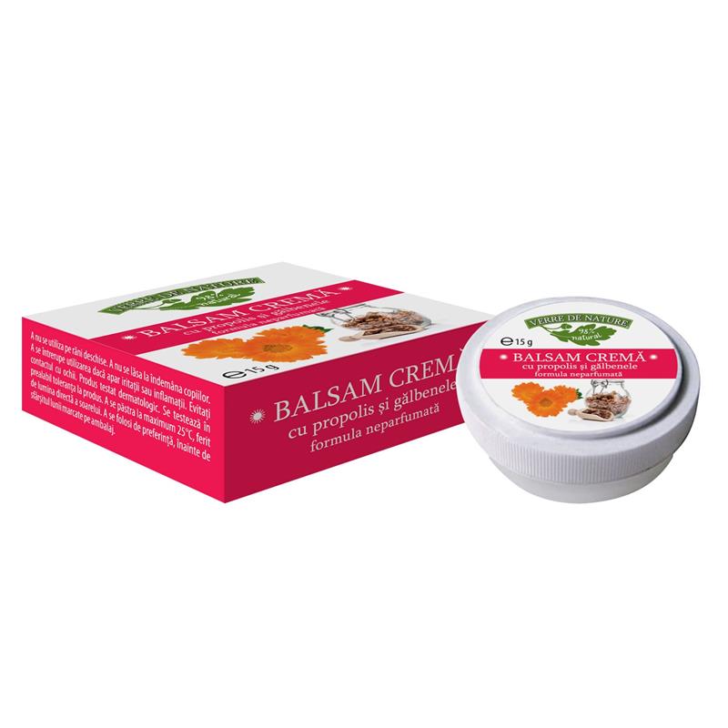 Balsam Crema cu Propolis si Galbenele 15 grame Manicos