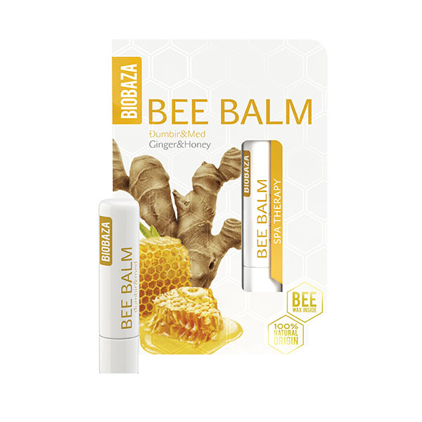 Balsam de Buze Natural cu Miere si Ghimbir 4.5 grame Biobaza
