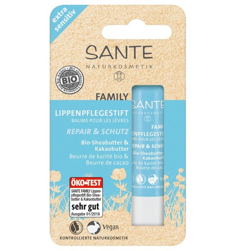 Balsam de Buze Reparator cu Unt de Shea si Unt de Cacao Bio Family 4.5 greame Sante