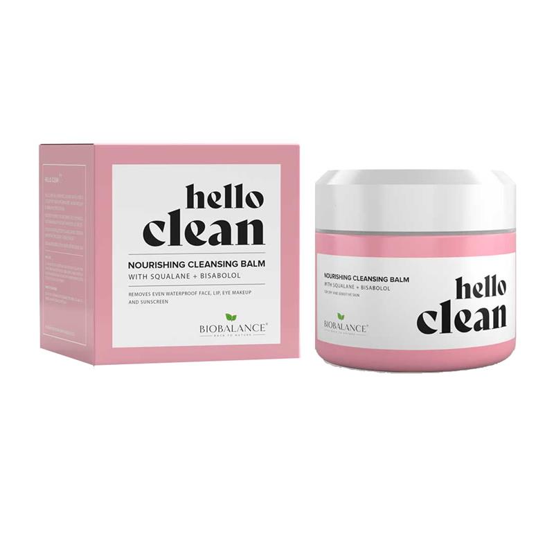 Balsam de Curatare faciala 3 in 1 cu Squalane si Bisabolol Hello Clean 100 mililitri BioBalance