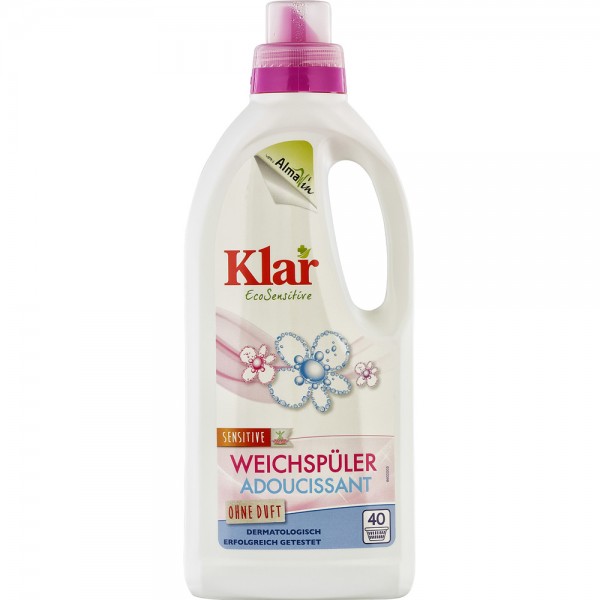 Balsam Sensitiv pentru Rufe Fara Parfum Bio 1L Klar