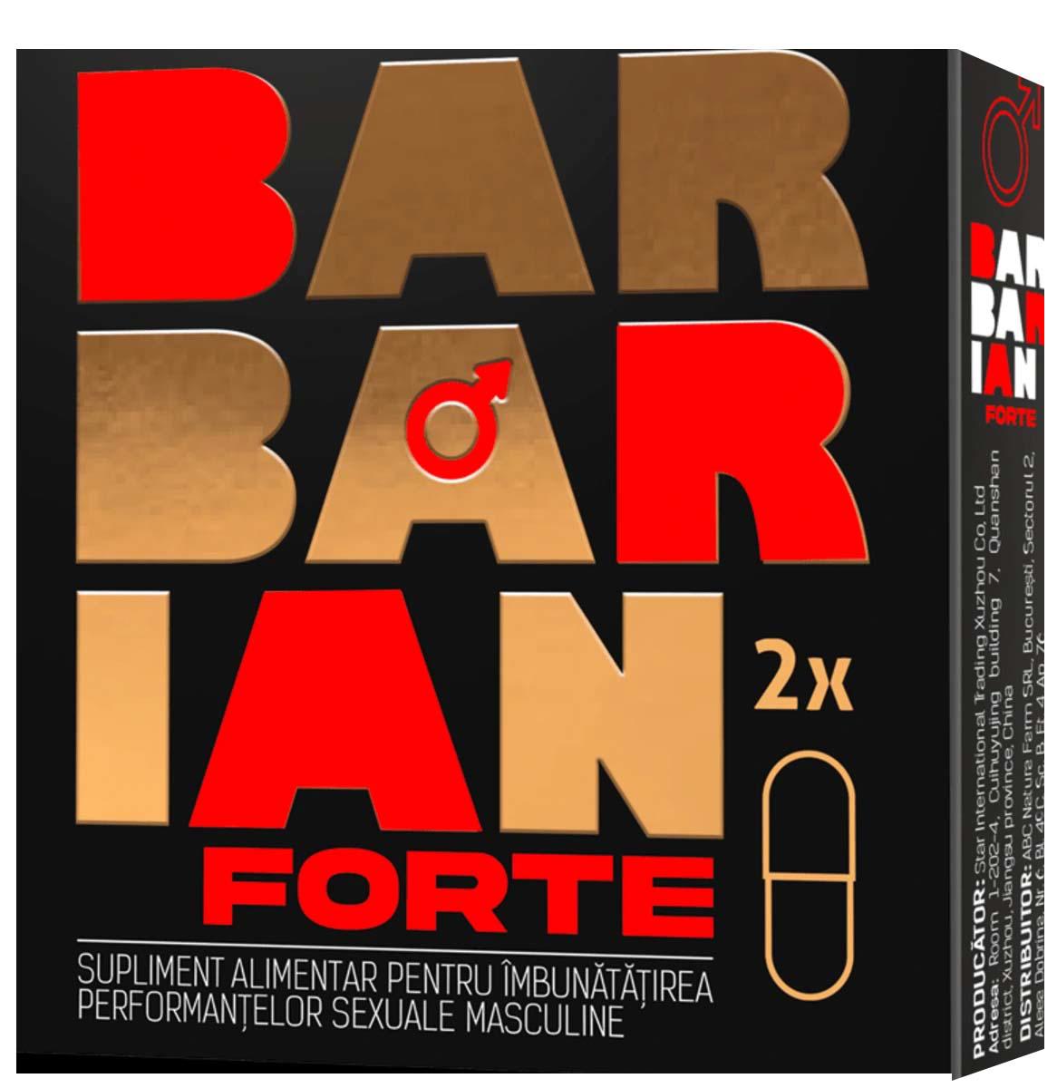 Supliment pentru Potenta Barbarian Forte 2 capsule Adya Green Pharma