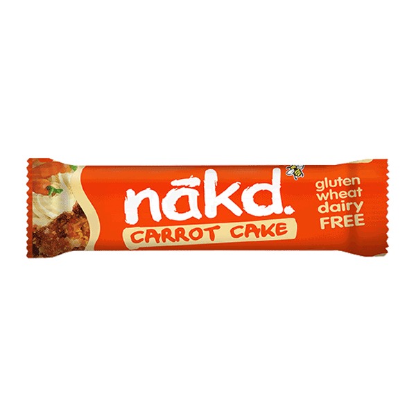 Baton cu Morcovi Tort 35gr Nakd