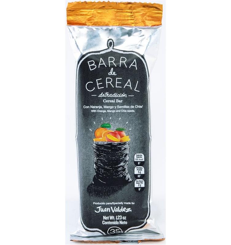 Baton de Cereale cu Portocala, Mango si Seminte de Chia 35 grame Juan Valdez