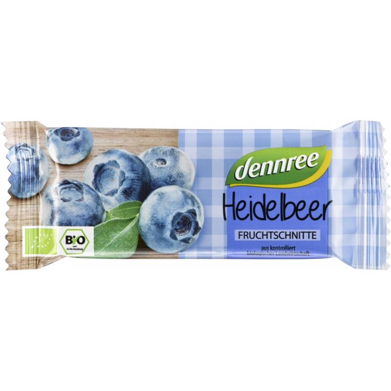 Baton de Fructe cu Afine Bio 40 grame Dennree