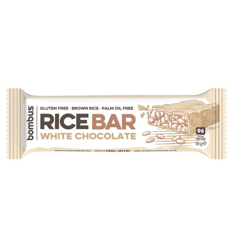 Baton de Orez cu Ciocoalta Alba 18 grame Bombus