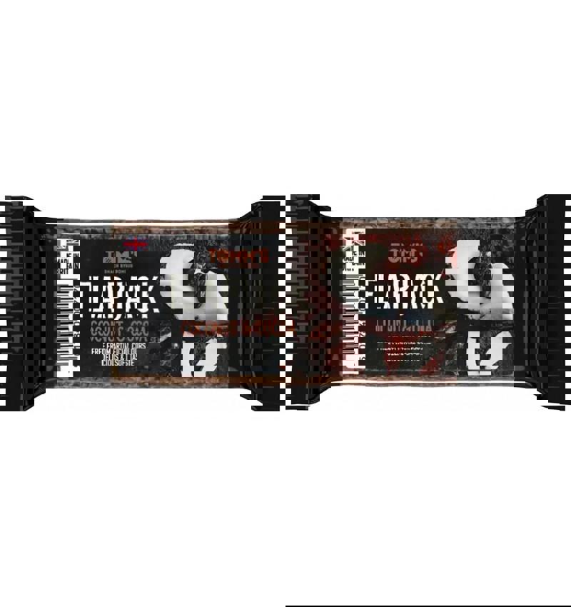 Baton Energizant Flapjack cu Nuca de Cocos si Cacao 100 grame Bombus