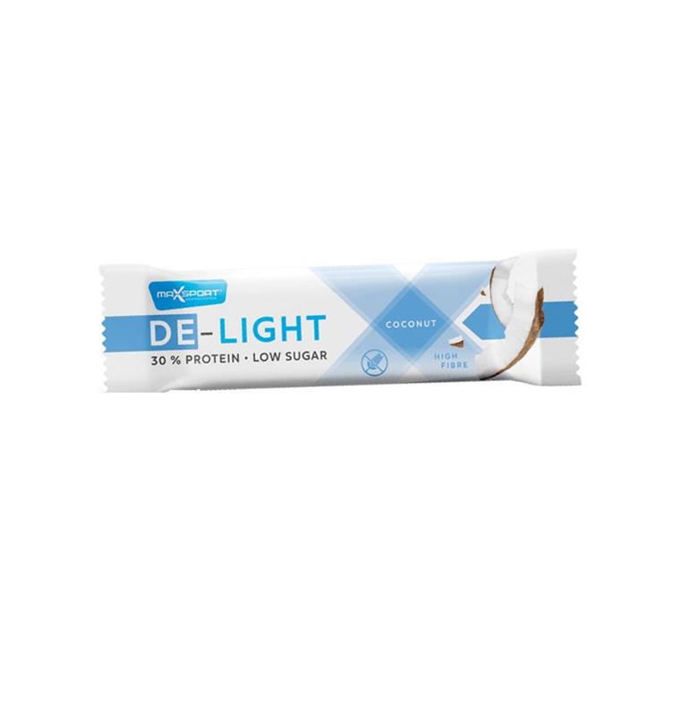 Baton Proteic cu Nuca de Cocos Invelit in Ciocolata cu Lapte De Light 45 grame Max Sport