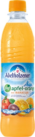 Bautura Bio Carbogazoasa cu Mere Portocale si Maracuja Adelholzener 500ml