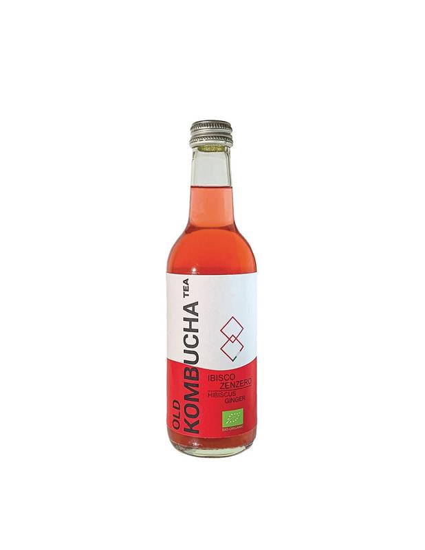 Bautura cu Hibiscus si Ghimbir Bio 330ml Old Kombucha
