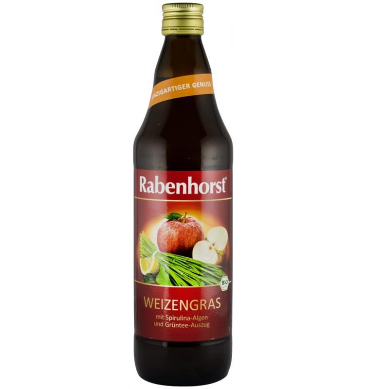 Bautura cu Spirulina cu Spirulina si Infuzie de Ceai Verde Iarba de Grau Bio 750ml Haus Rabenhorst