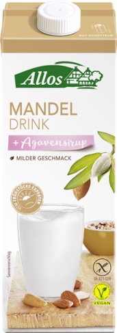 Bautura de Migdale cu Sirop de Agave Fara Gluten 1L Allos