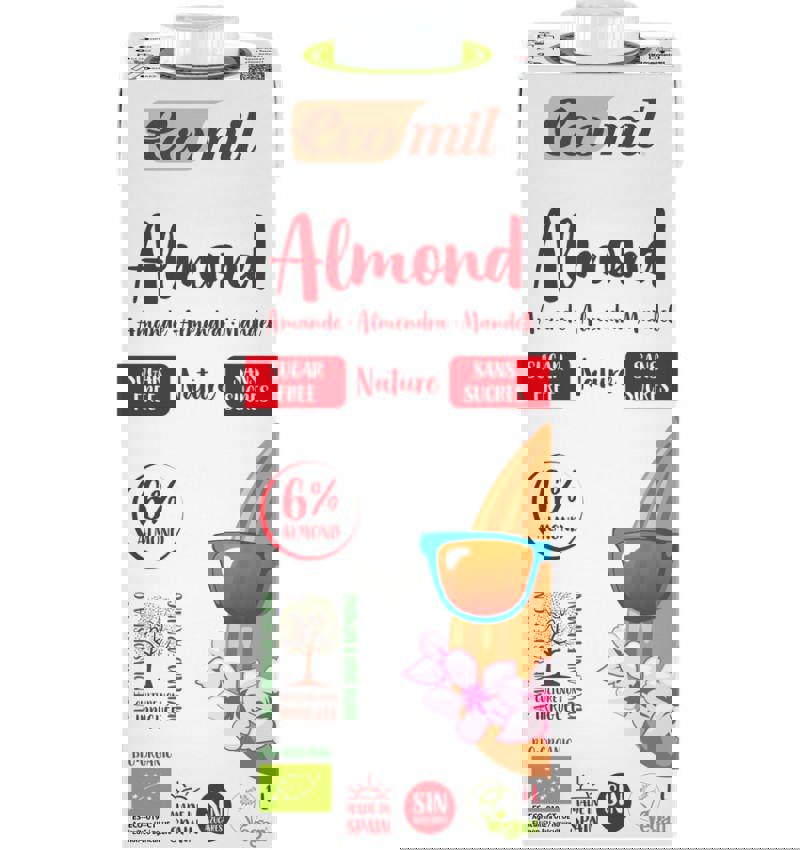 Bautura de Migdale Natur fara Zahar Bio Ecomil 1L