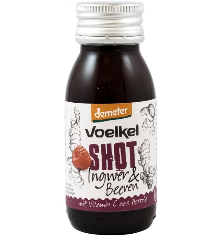 Bautura din Ghimbir si Fructe de Padure cu Vitamina C din Acerola Bio 60 mililitri Voelkel