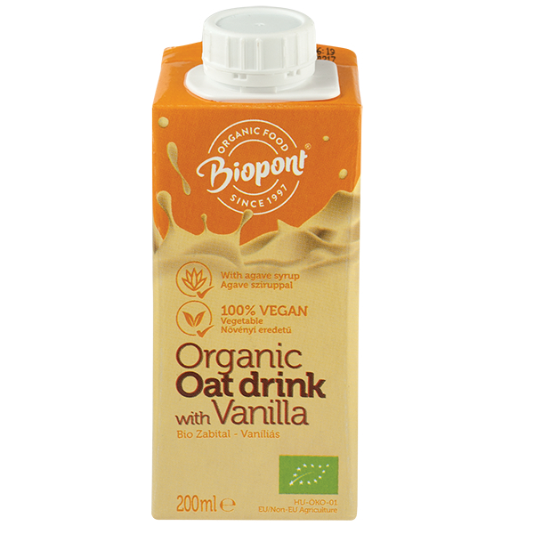 Bautura Ovaz cu Vanilie Bio Biopont 200ml