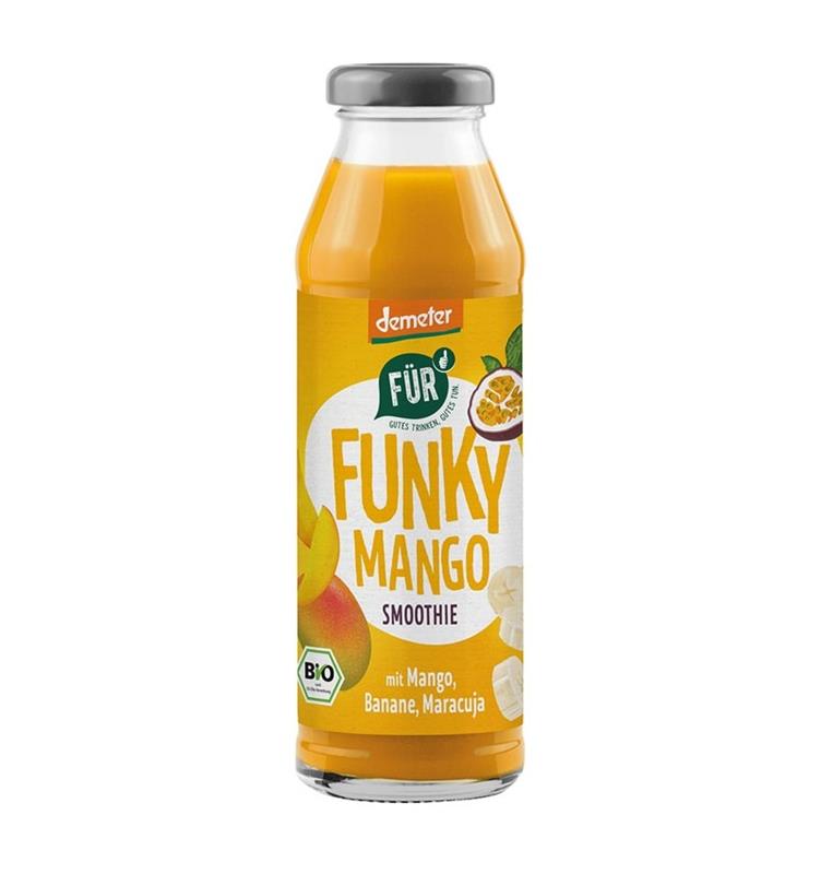 Bautura Smoothie cu Mango, Fructul Pasiuni si Portocale Bio 280 mililitri Voelkel