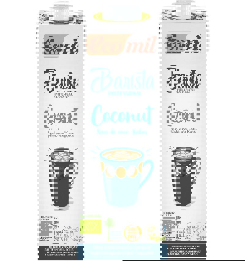 Bautura Vegetala de Cocos pentru Cafea Barista Bio 1 litru Ecomil