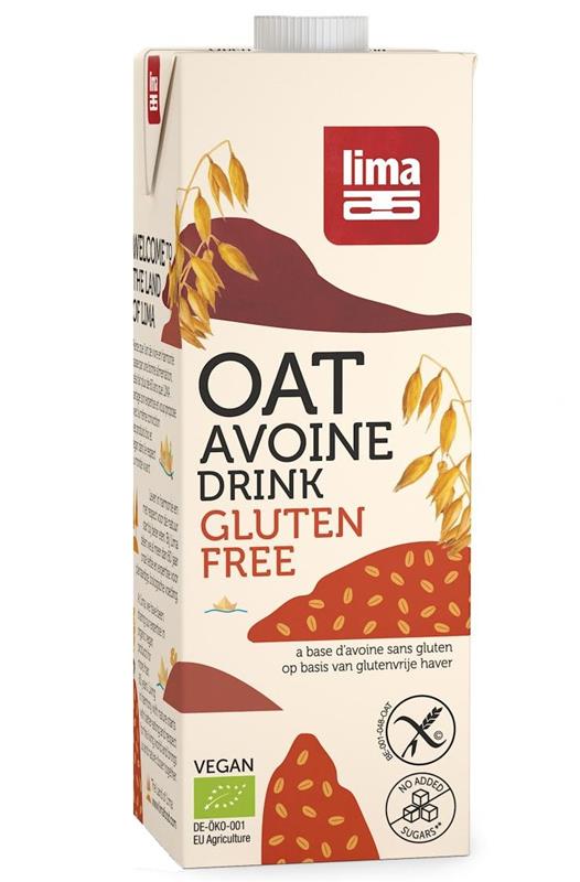 Bautura Vegetala de Ovaz fara Gluten Bio Lima 1L