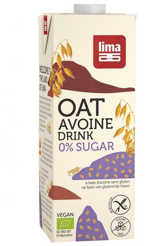 Bautura Vegetala de Ovaz Fara Zaharuri si Fara Gluten Bio 1 Litru Lima