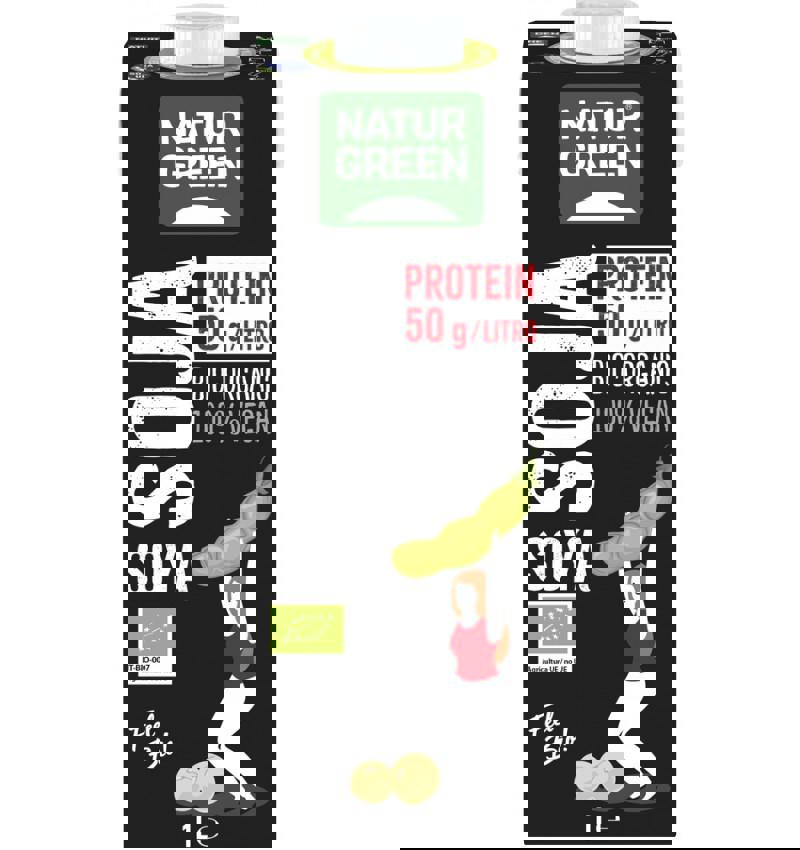 Bautura Vegetala de Soia Eco Protein 1 litru Natur Green