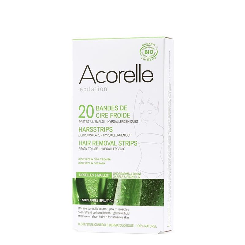 Benzi Depilatoare cu Ceara Rece - Axila si Inghinal Acorelle 10x2buc 