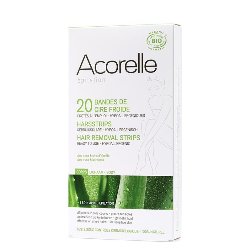 Benzi Depilatoare cu Ceara Rece - Corp Acorelle 10x2buc 
