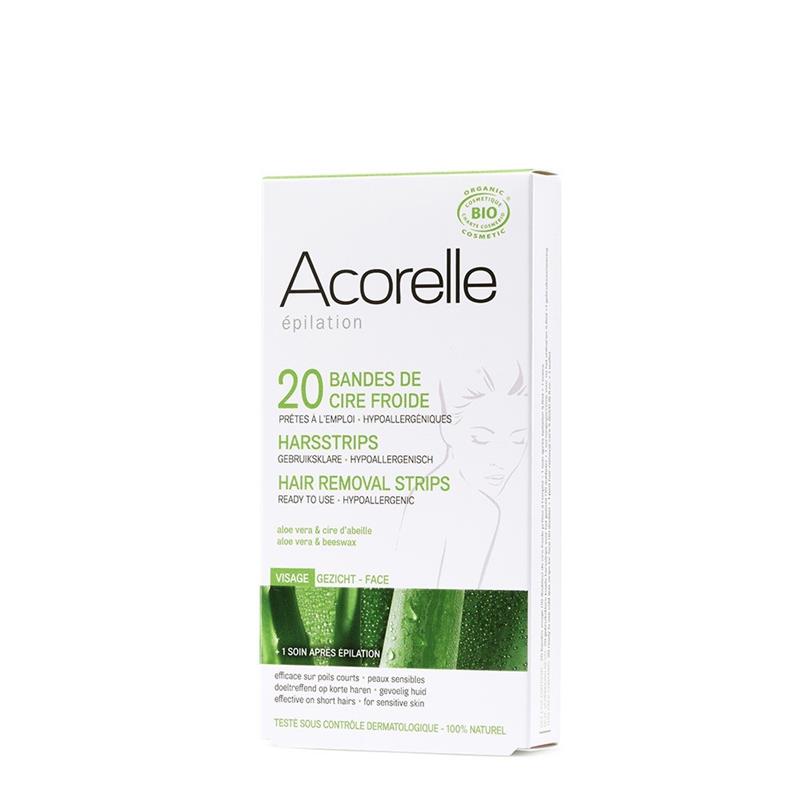 Benzi Depilatoare cu Ceara Rece - Fata Acorelle 10x2buc 