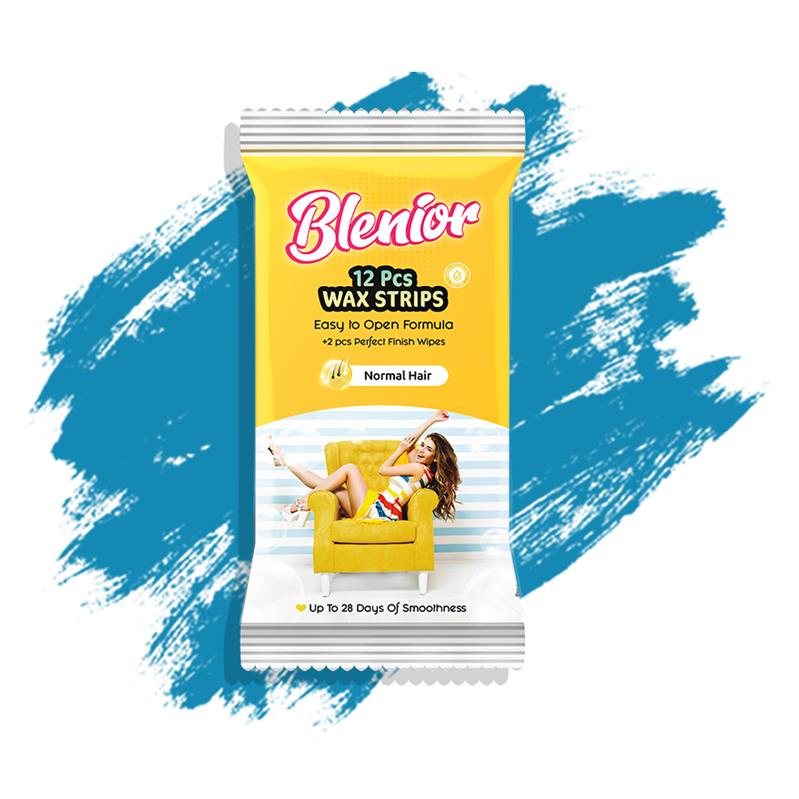 Benzi Depilatoare cu Ceara Rece pentru Corp Par Normal 12 bucati Blenior