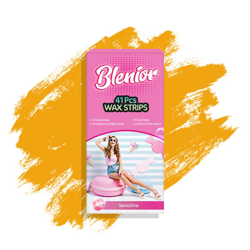 Benzi Depilatoare cu Ceara Rece pentru Piele Sensibila 41 bucati Blenior