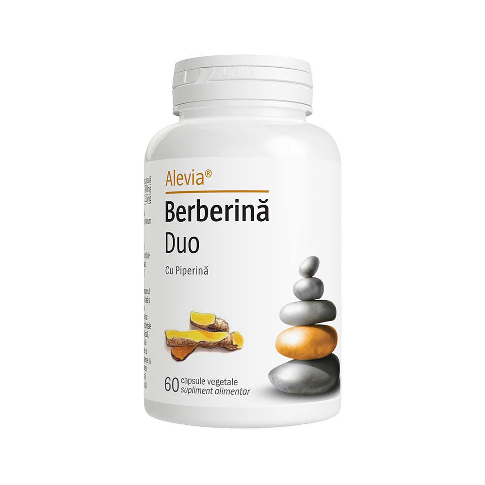 Berberina Duo cu Piperina 60 capsule vegetale Alevia