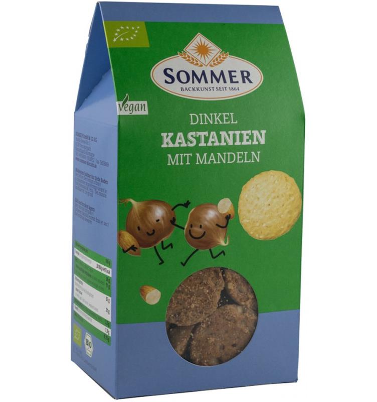 Biscuiti Bio din Alac cu Migdale si Castane Sommer 150gr